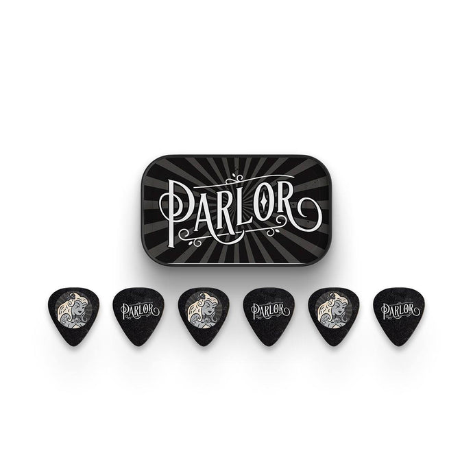 Guitar Pick Tin with Patty Parlor Picks