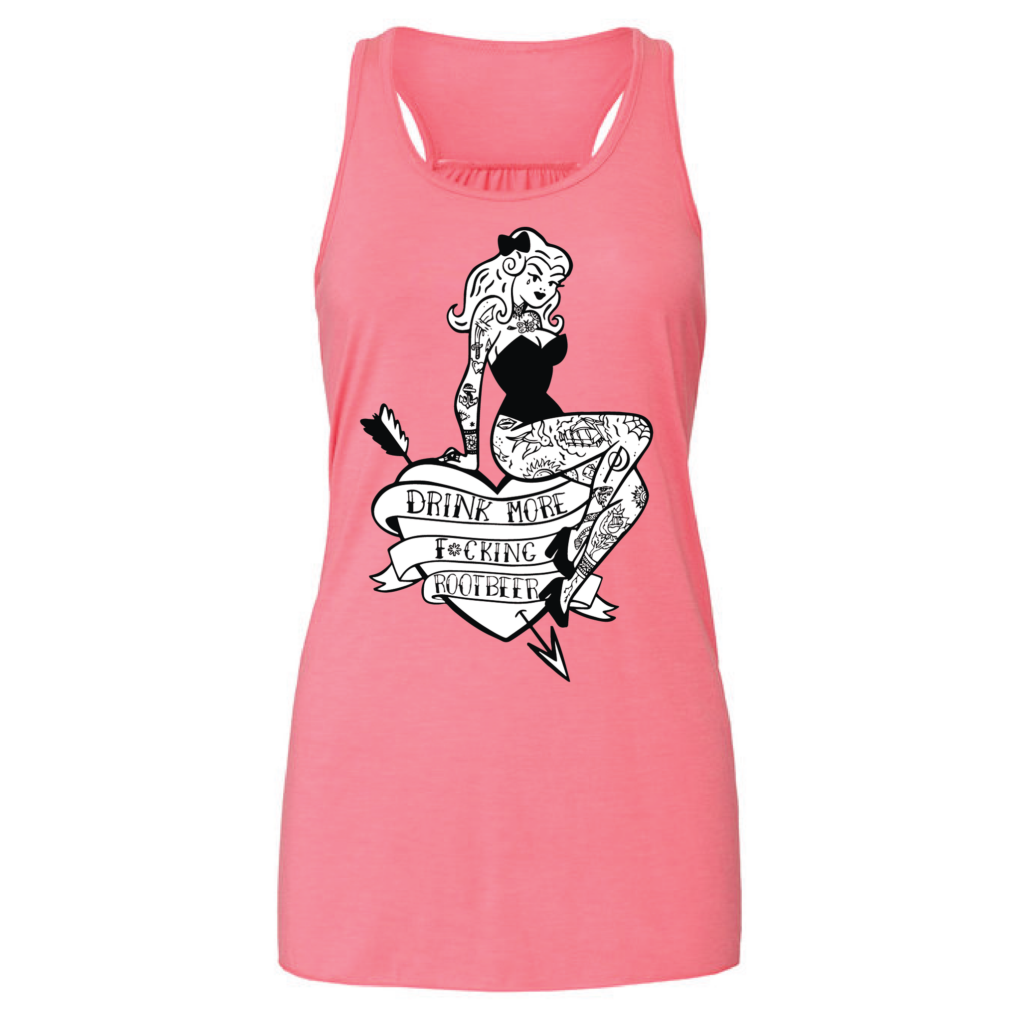 Patty on a Heart - Women's Flowy Racerback Tank – Parlor Beverages